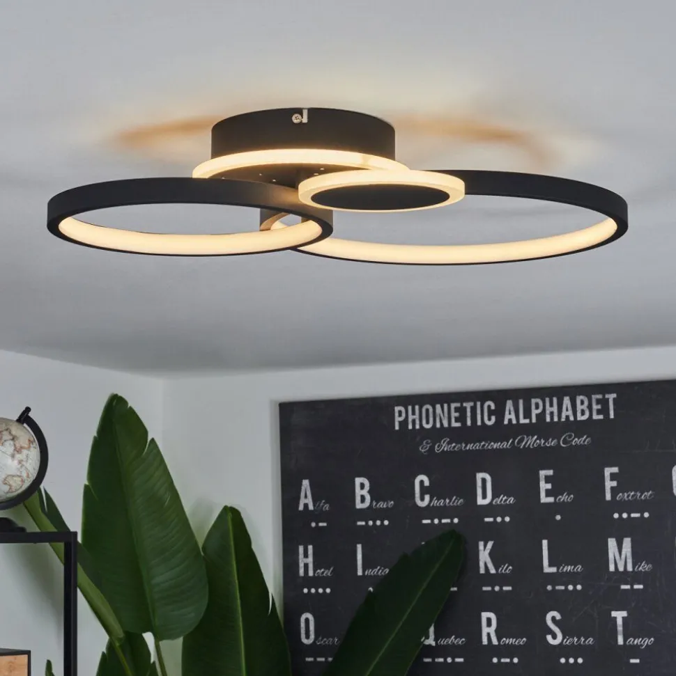 Plafonniertagsdorff Led Noir, Blanc, 1 Lumiere