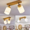 Plafonniertercier Argent Oxyde, Ecru, 2 Lumieres