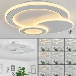 Plafonniertomazes Led Blanc, 1 Lumiere, Telecommandes