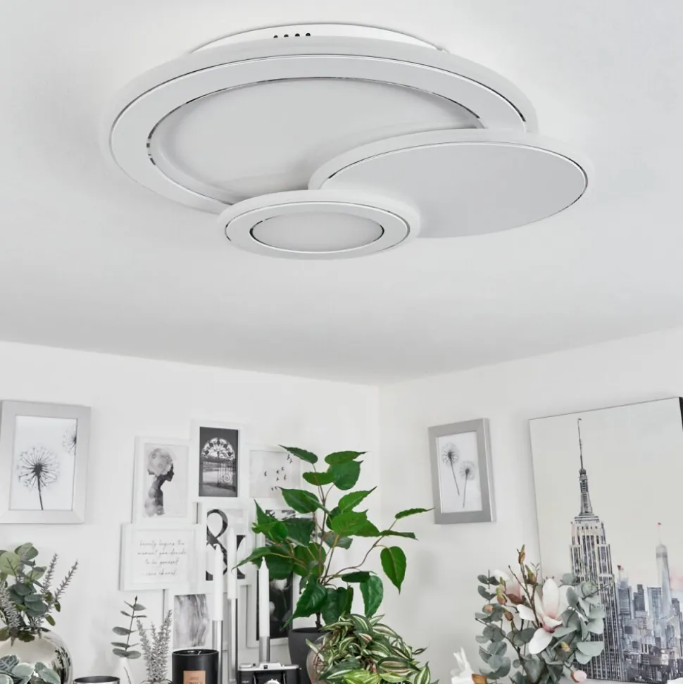 Plafonniertomazes Led Blanc, 1 Lumiere, Telecommandes