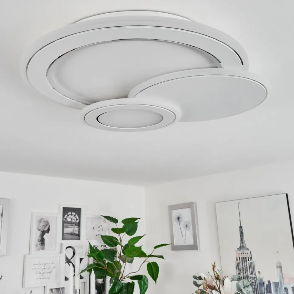 Plafonniertomazes Led Blanc, 1 Lumiere, Telecommandes