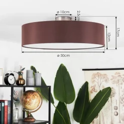 Plafonniertveid Nickel Mat, 3 Lumieres