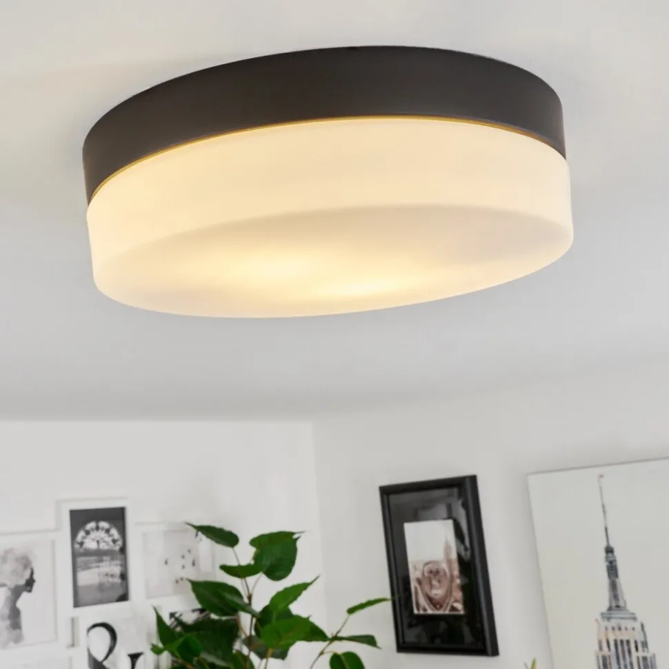 Plafonniervalpedre Noir, 2 Lumieres