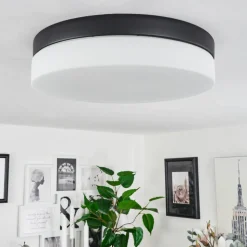 Plafonniervalpedre Noir, 1 Lumiere