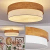 Plafonniervrolle Bois Clair, Nickel Mat, 3 Lumieres