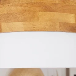 Plafonniervrolle Bois Clair, Nickel Mat, 2 Lumieres