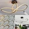 Plafonnierzibreira Led Noir, 1 Lumiere, Telecommandes