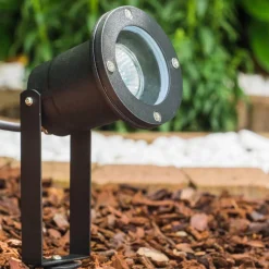 Projecteur De Jardin Pilsen Noir, 1 Lumiere