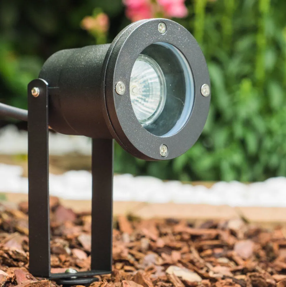 Projecteur De Jardin Pilsen Noir, 1 Lumiere
