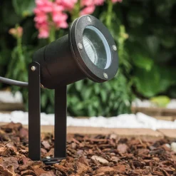 Projecteur De Jardin Pilsen Noir, 1 Lumiere