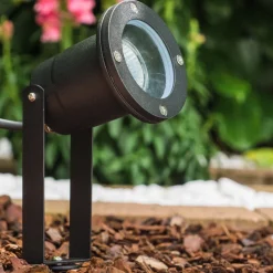 Projecteur De Jardin Pilsen Noir, 1 Lumiere