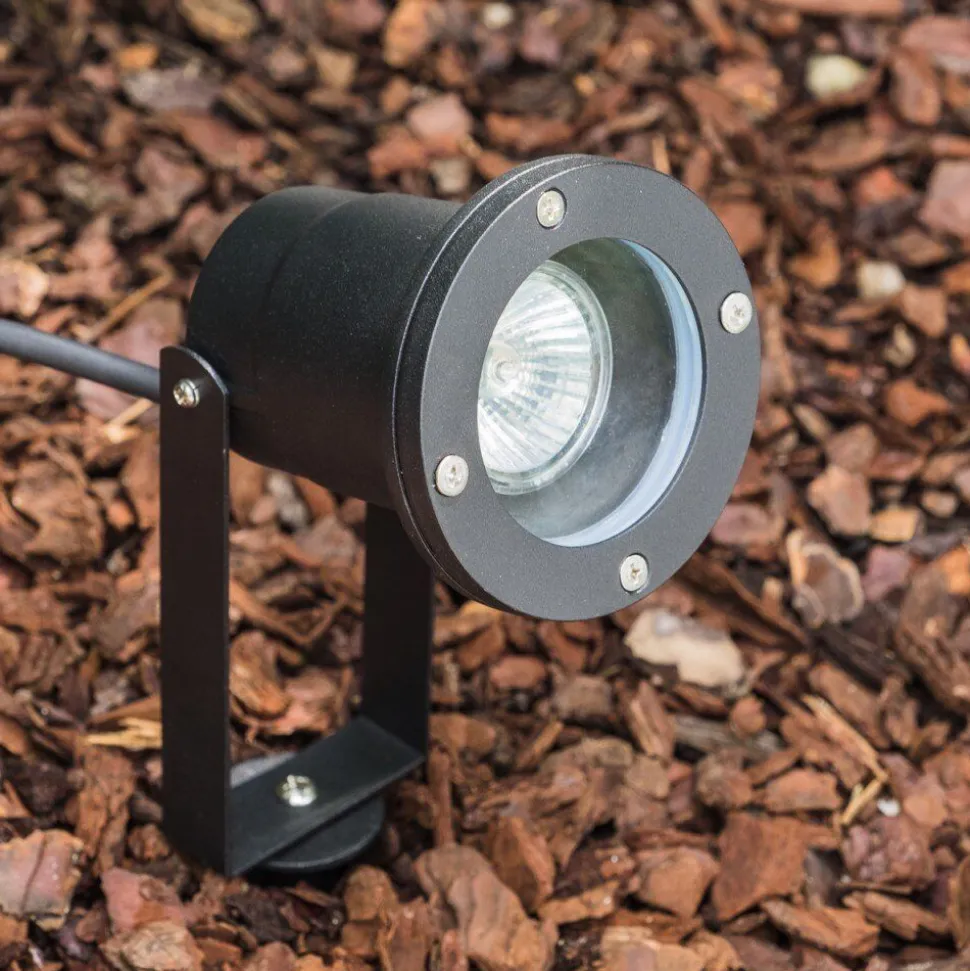 Projecteur De Jardin Pilsen Noir, 1 Lumiere
