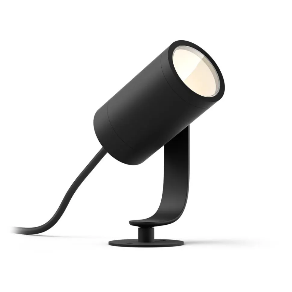 Projecteur Philips Hue Ambiance White & Color Waca Lily Led Noir, 1 Lumiere, Changeur De Couleurs