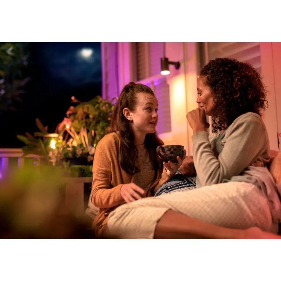 Projecteur Philips Hue Ambiance White & Color Waca Lily Led Noir, 1 Lumiere, Changeur De Couleurs