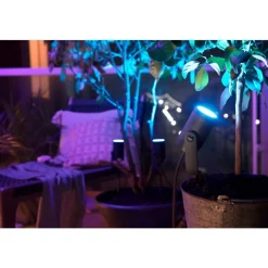 Projecteur Philips Hue Ambiance White & Color Waca Lily Led Noir, 1 Lumiere, Changeur De Couleurs