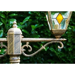 Reverbere Antibes Brun Dore, 2 Lumieres