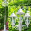 Reverbere Hongkong Blanc, 3 Lumieres