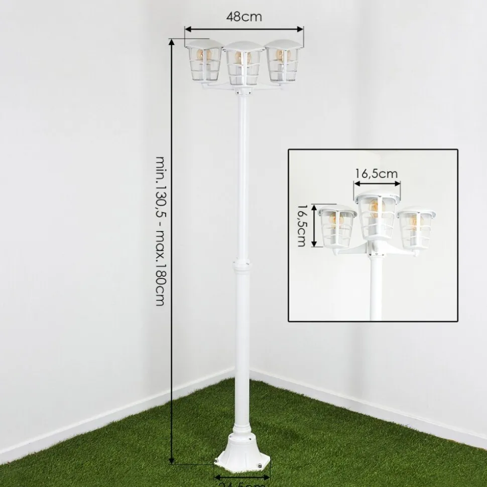 Reverbere Lalwori Blanc, 3 Lumieres