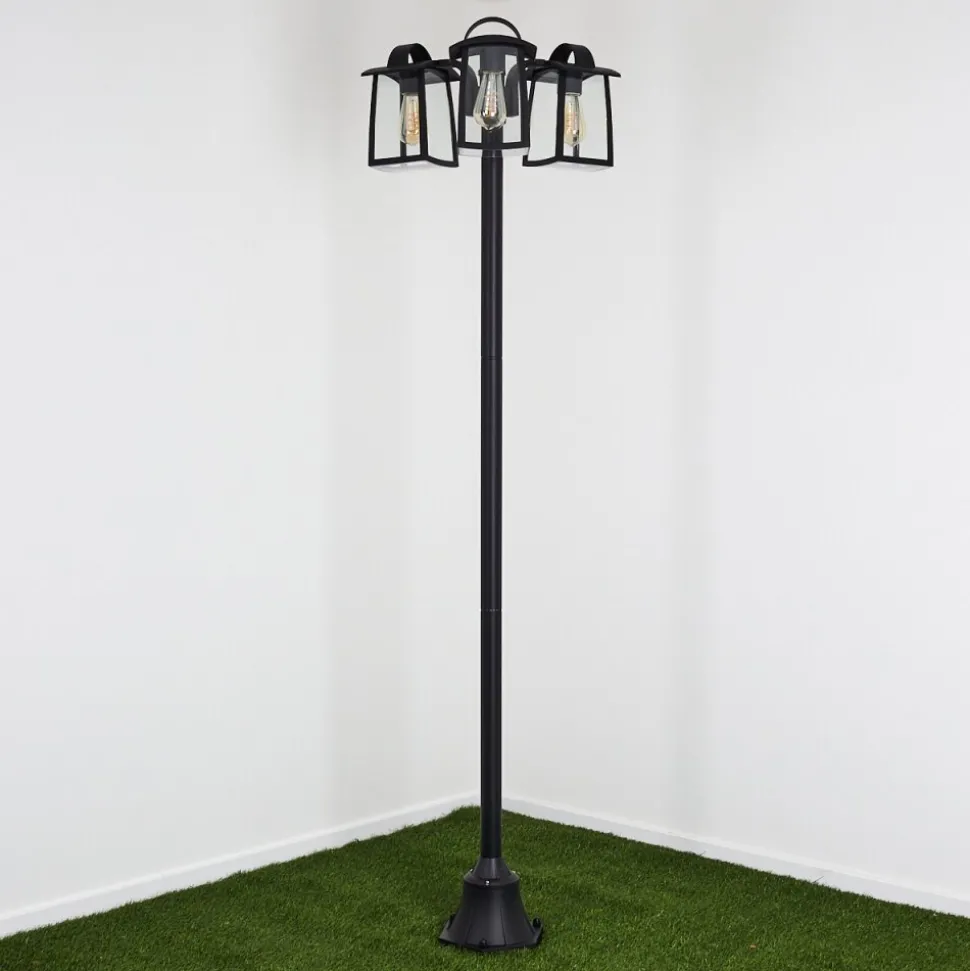 Reverbere Trosa Noir, 3 Lumieres