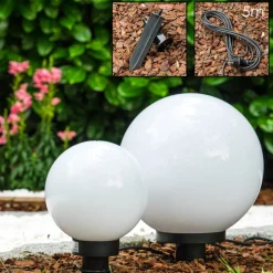 Set De Boules Lumineuses Miau Blanc, 2 Lumieres