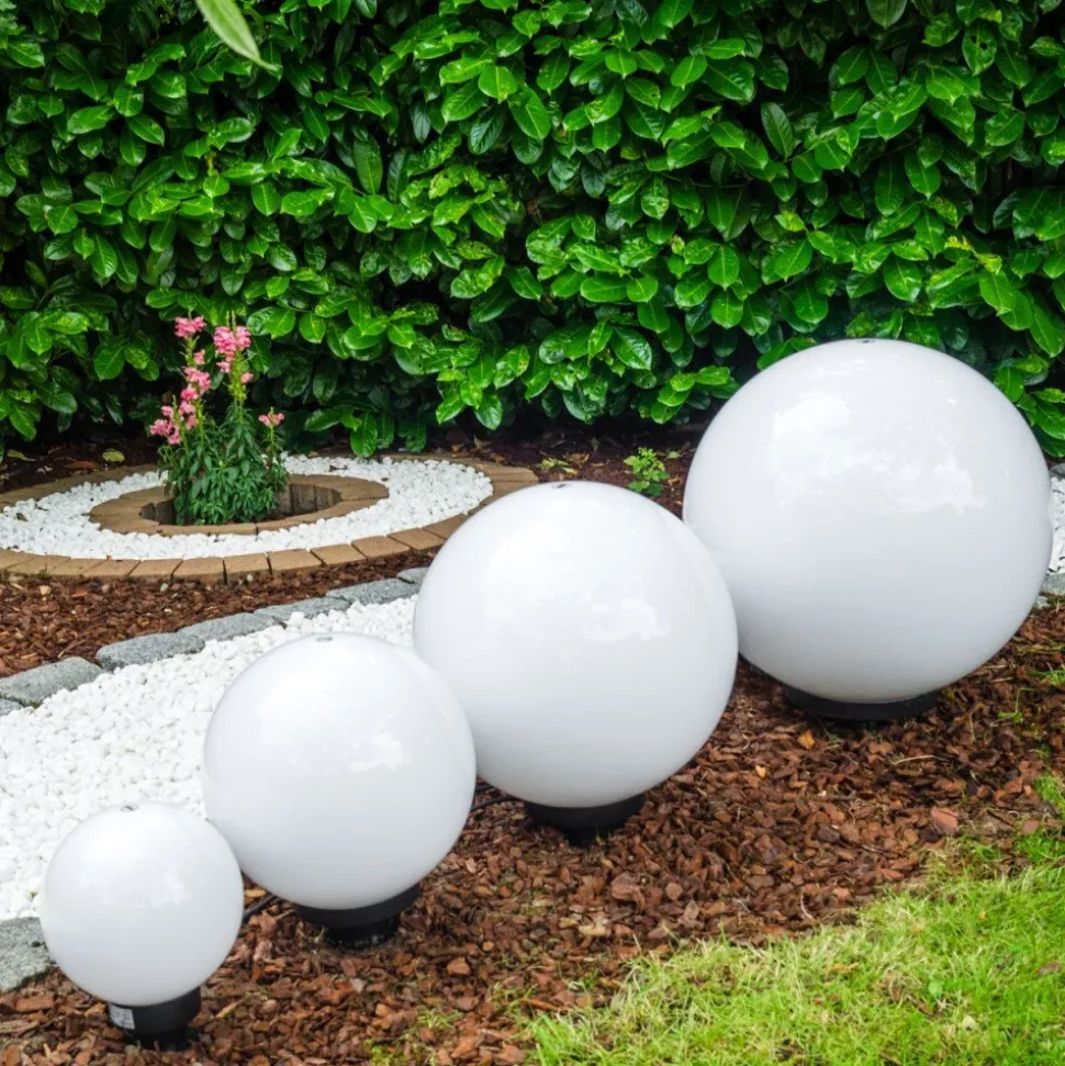 Set De Boules Lumineuses Miau Blanc, 4 Lumieres