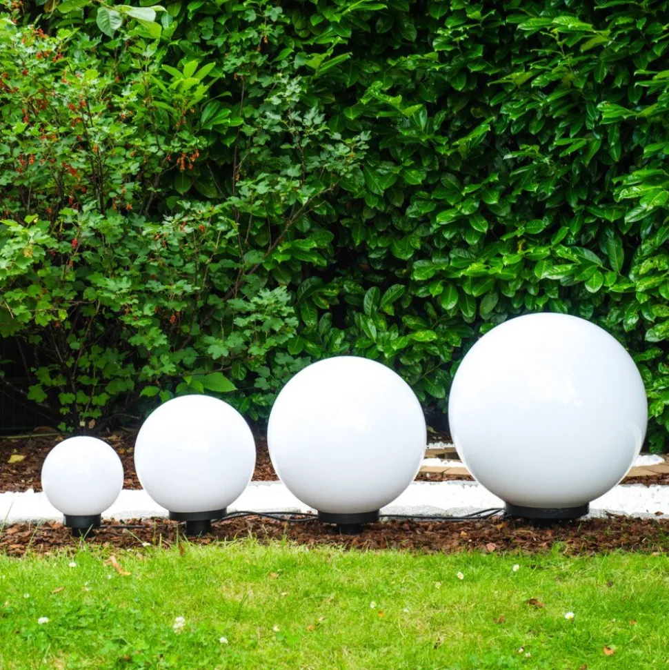 Set De Boules Lumineuses Miau Blanc, 4 Lumieres