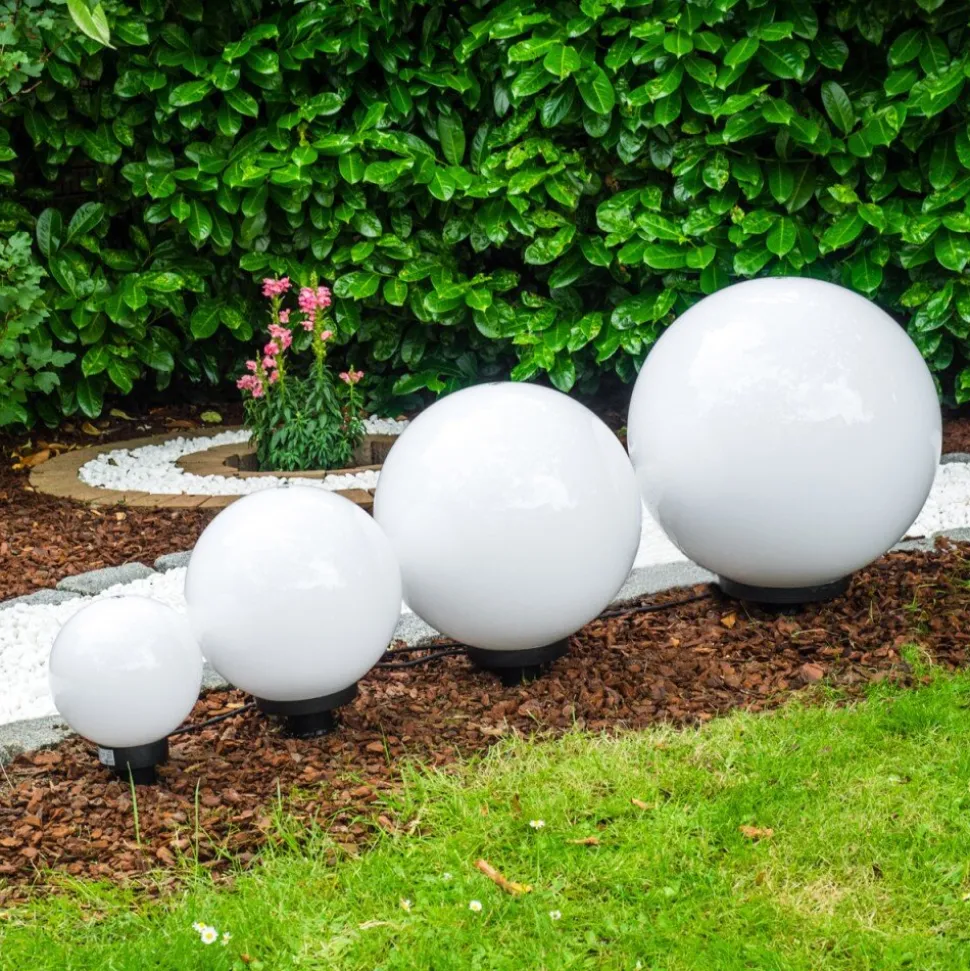 Set De Boules Lumineuses Miau Blanc, 4 Lumieres