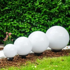 Set De Boules Lumineuses Miau Blanc, 4 Lumieres