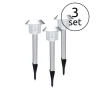 Set De Lampes Solaires Globo Solar Led Acier Inoxydable, 1 Lumiere
