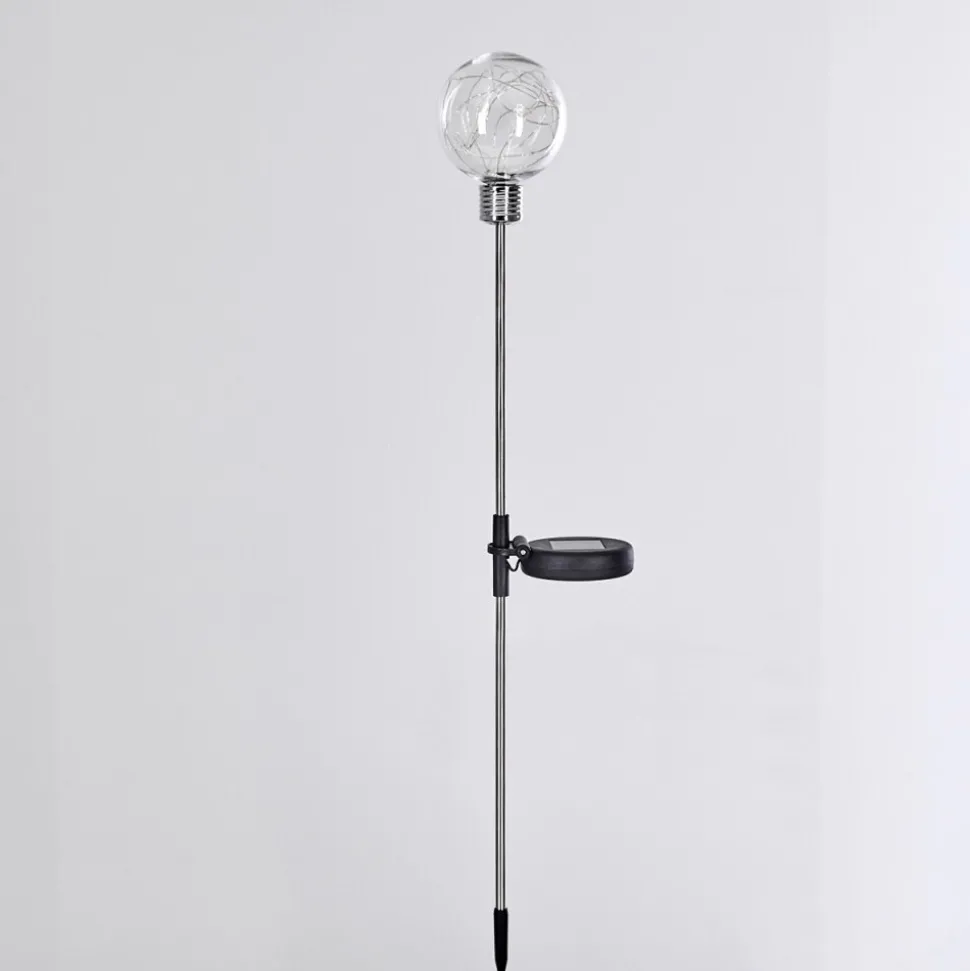 Set De Lampes Solaires Hilda Led Chrome, 20 Lumieres