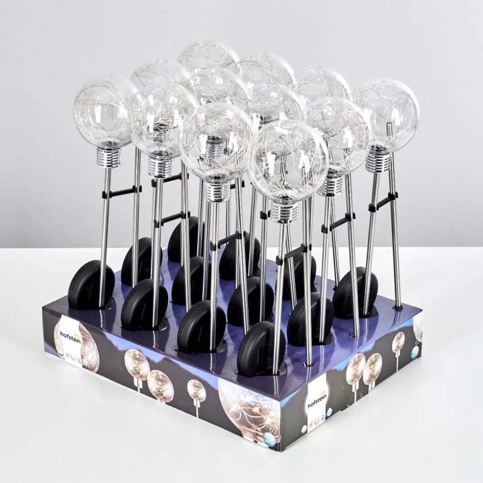 Set De Lampes Solaires Hilda Led Chrome, 20 Lumieres