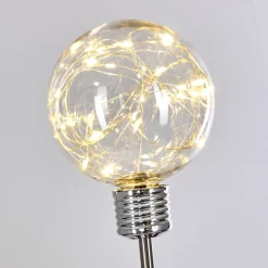 Set De Lampes Solaires Hilda Led Chrome, 20 Lumieres