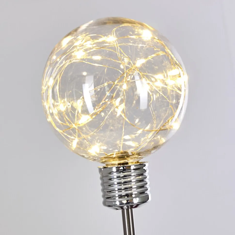 Set De Lampes Solaires Hilda Led Chrome, 20 Lumieres