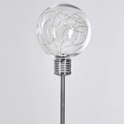 Set De Lampes Solaires Hilda Led Chrome, 20 Lumieres