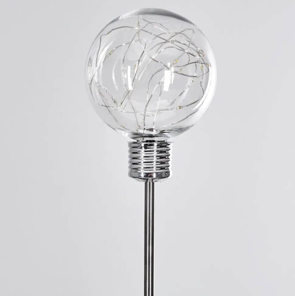 Set De Lampes Solaires Hilda Led Chrome, 20 Lumieres