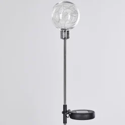 Set De Lampes Solaires Hilda Led Chrome, 20 Lumieres