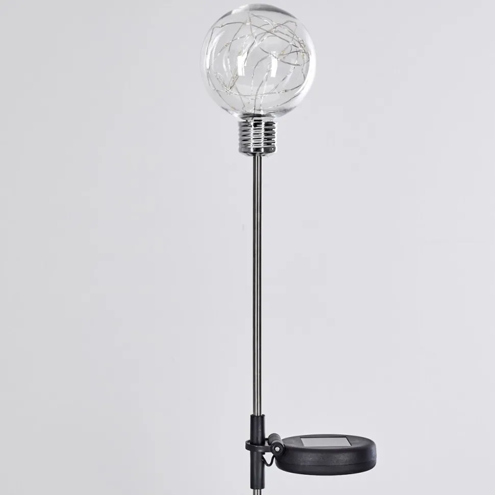 Set De Lampes Solaires Hilda Led Chrome, 20 Lumieres