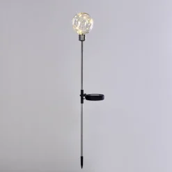 Set De Lampes Solaires Hilda Led Chrome, 20 Lumieres