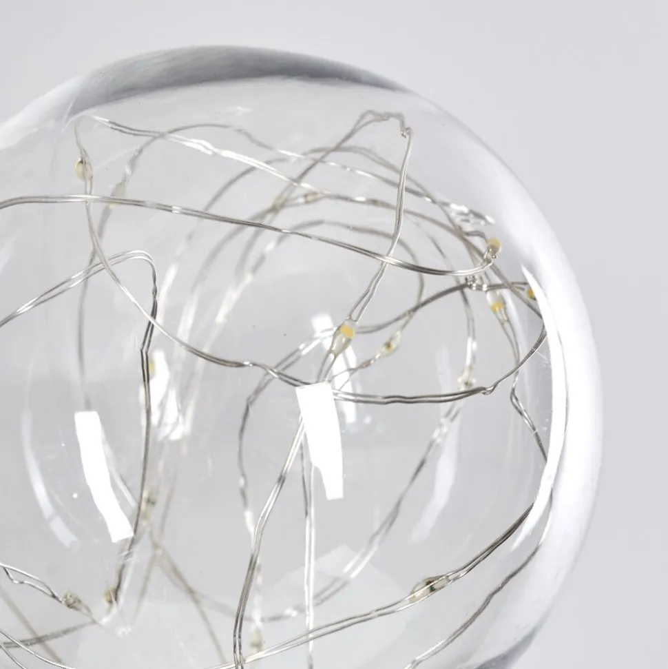 Set De Lampes Solaires Hilda Led Chrome, 20 Lumieres