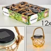 Set De Lampes Solaires Maastricht Led Noir, 1 Lumiere