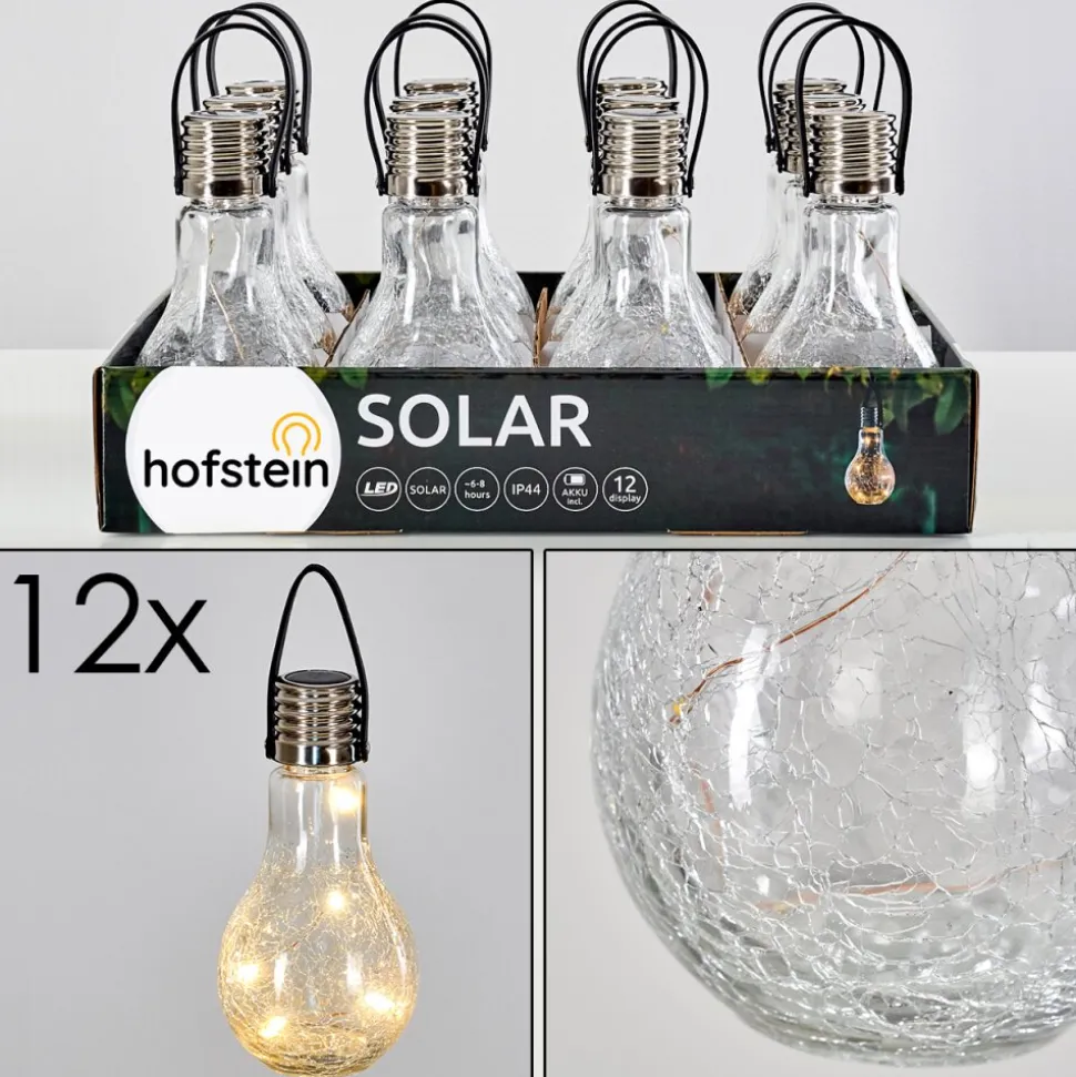 Set De Lampes Solaires Tian Led Argente, 1 Lumiere