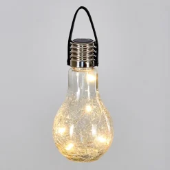 Set De Lampes Solaires Tian Led Argente, 1 Lumiere