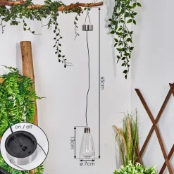 Set De Suspensiontiltil Led Acier Inoxydable, 1 Lumiere