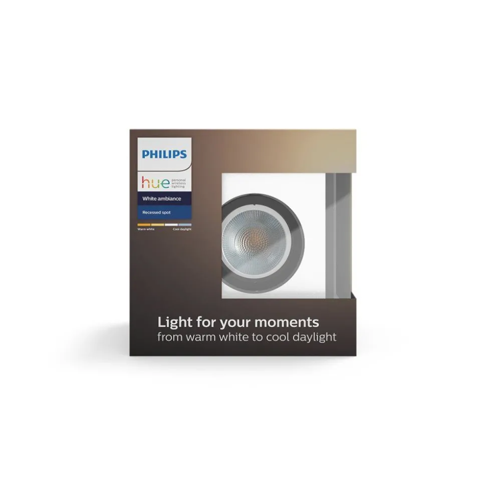 Spot A Encastrer Philips Hue Ambiance White Milliskin Argente, 1 Lumiere