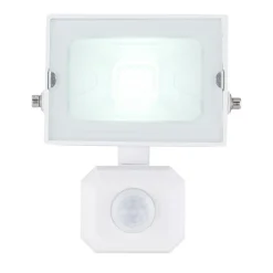 Spot De Jardin Globo Helga Led Blanc, 1 Lumiere, Detecteur De Mouvement