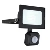Spot De Jardin Globo Helga Led Noir, 1 Lumiere, Detecteur De Mouvement