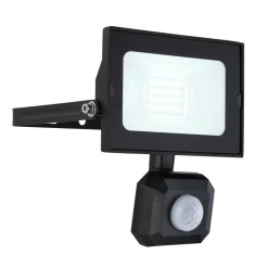 Spot De Jardin Globo Helga Led Noir, 1 Lumiere, Detecteur De Mouvement