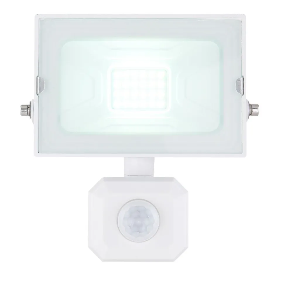Spot De Jardin Globo Helga Led Blanc, 1 Lumiere, Detecteur De Mouvement