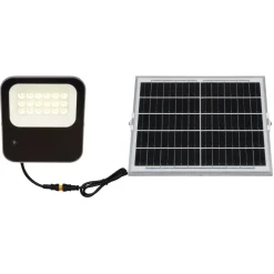 Spot De Jardin Globo Solar Led Gris, 1 Lumiere, Telecommandes