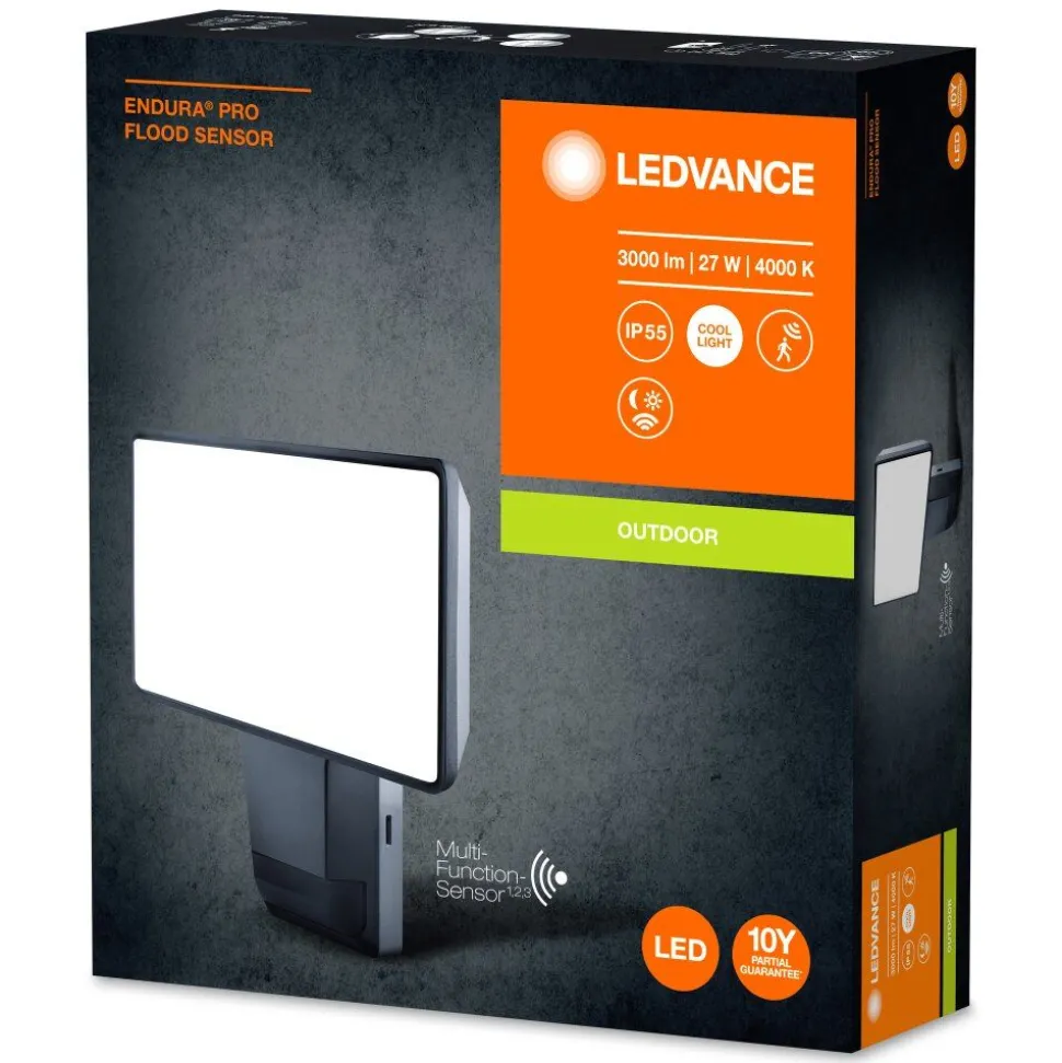 Spot De Jardin Ledvance Endura® Gris, 1 Lumiere, Detecteur De Mouvement